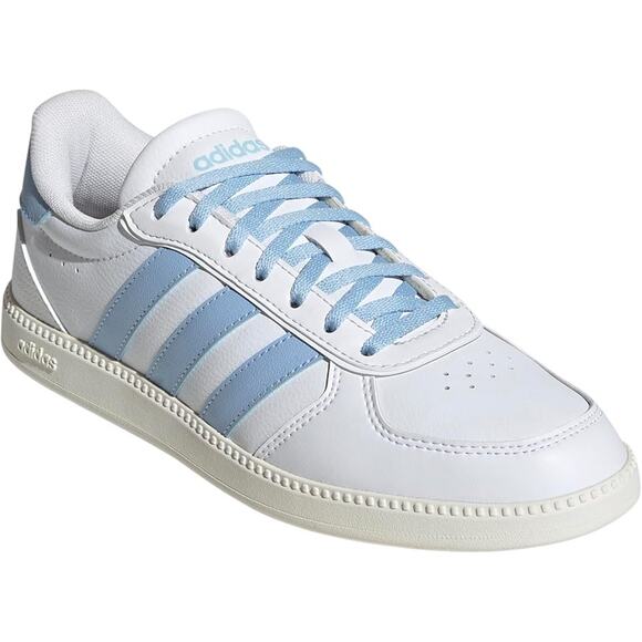 NWT adidas Women's Breaknet Sleek Sneaker, White/Blue/Off White-SZ 9 - Picture 2 of 7